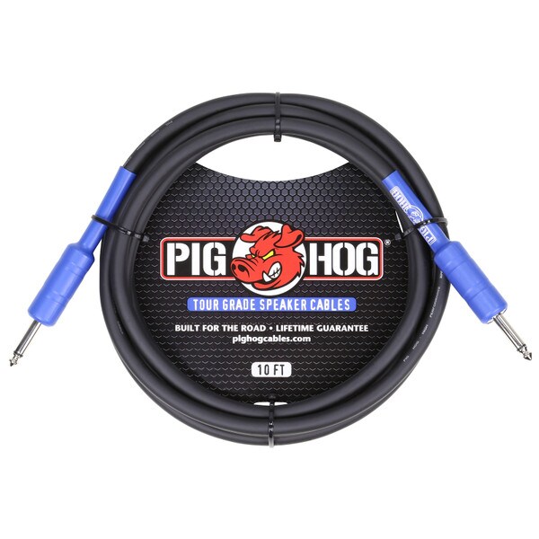Main product image for Pig Hog PHSC10 10 ft. Tour Grade Speaker Cable 14 AWG 1/4" to 1/4" 256-030